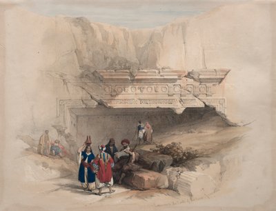 Ingången till kungarnas gravar, Jerusalem, 1839. av David Roberts