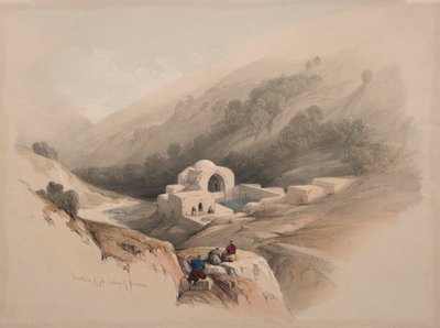 Jobs fontän, Hinnoms dal, 1839. av David Roberts