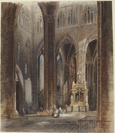Interiören i Amiens katedral av David Roberts