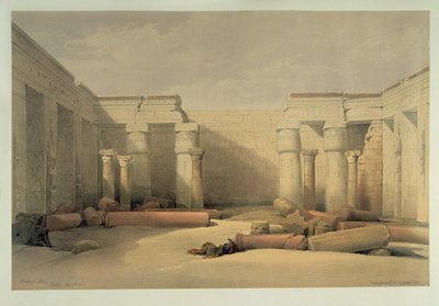 Medinet Habu, Ramses III:s dödliga tempel i Thebe av David Roberts