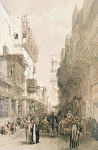 Moskén El Mooristan, Kairo, från Egypten och Nubia, Vol.3 av David Roberts