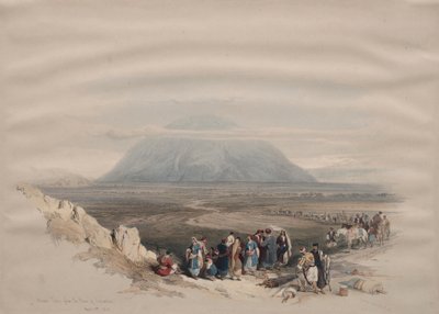 Berget Tabor från Esdraelonslätten av David Roberts