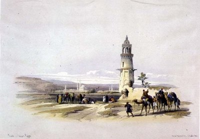 Sioul, Upper Egypt, från "Egypt and Nubia", Vol.1 (litho) av David Roberts
