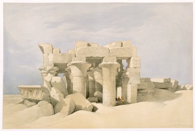 Sobek och Horuss tempel i Kom Ombo, Egypten, 1800-talet av David Roberts