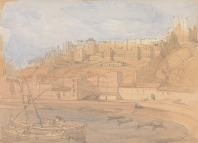 Alcazaba sedd från Mole, Málaga av David Roberts