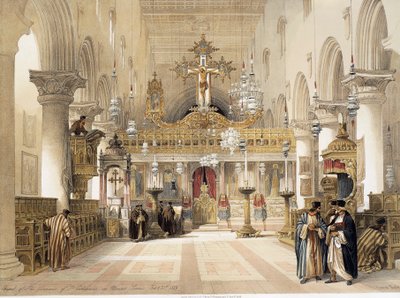 Saint Catherines kapell vid Mount Sinai Monastery, av David Roberts av David Roberts