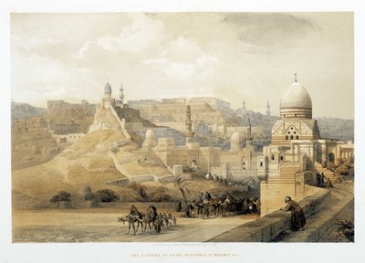 Kairos citadell, Mehemet Alis palats i "Det heliga landet", London 1849. av David Roberts