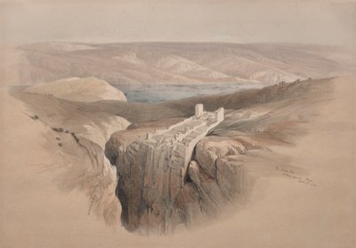 Döda havet blickar mot Moab av David Roberts