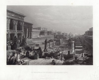 Israels barns avfärd från Egypten av David Roberts