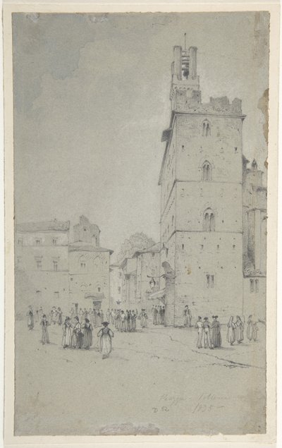 Palazzo dei Priori, Volterra av David Roberts