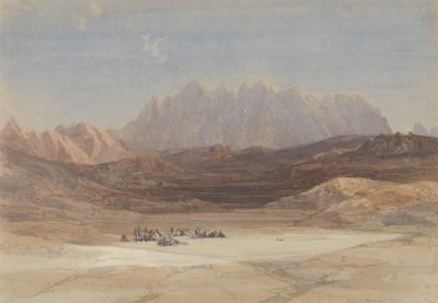 El Raheh-slätten, berget Sinai av David Roberts
