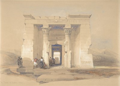 Templet i Dendur, Nubia, 1848. av David Roberts