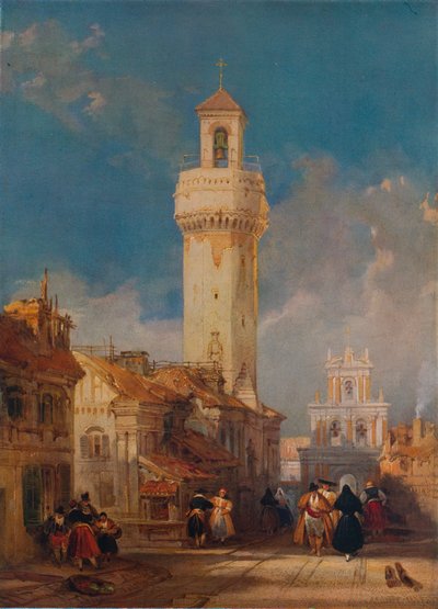 Tornet i kyrkan San Nicolás de la Villa, Córdoba, 1834 av David Roberts