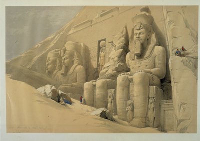 Det stora templet vid Abu Simbel av David Roberts