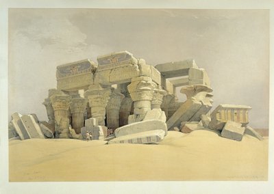 Templet vid Kom Ombo av David Roberts