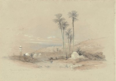 Utsikt över Jenin, forntida Jezreel av David Roberts