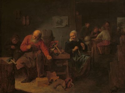 Interiör i en skomakare av David Ryckaert (III)