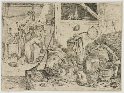 köksinredning av David Teniers (II) (attributed to)