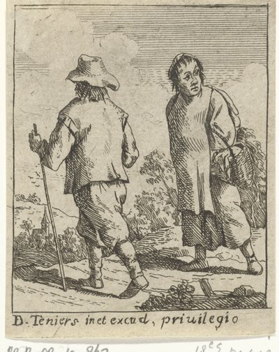 Ett bondepar på väg av David Teniers (II)