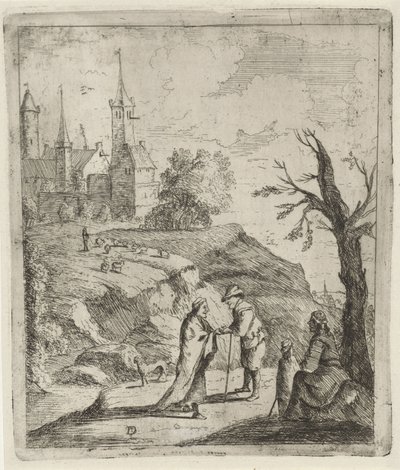Landskap med spåkvinna av David Teniers (II)