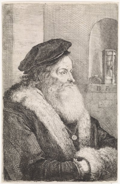 Gammal man med skägg av David Teniers (II)