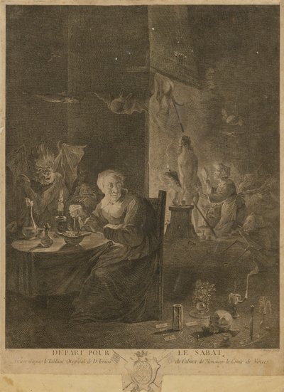 Avresa till Sabat av David Teniers