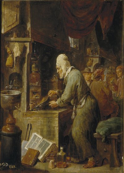 En alkemist, 1631-1640 av David Teniers the Younger