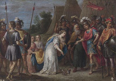 Armida före Godfrey av Bouillon, 16281630 av David Teniers the Younger