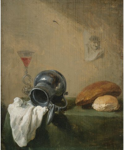 Stilleben med vält kanna av David Teniers the Younger