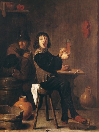 Den glada soldaten av David Teniers the Younger