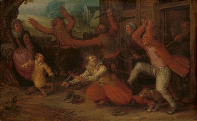 Bondens glädje (Utdrivningen) av David Vinckboons (I) (workshop of)