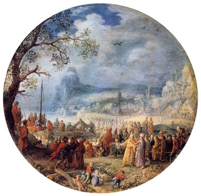 Kristi predikan vid Genezareth Lake, 1623. av David Vinckboons