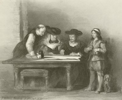 Columbus vid klostret La Rabida av David Wilkie