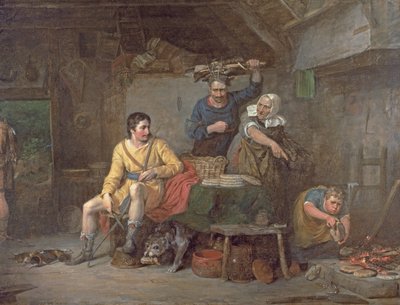 Kung Alfred bränner kakorna av David Wilkie