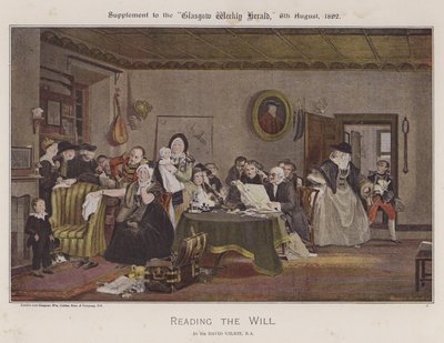 Läser The Will av David Wilkie