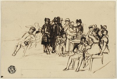 Studera för höger grupp av David Wilkie