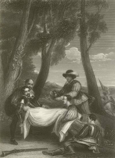 Sir Philip Sidneys död av David Wilkie