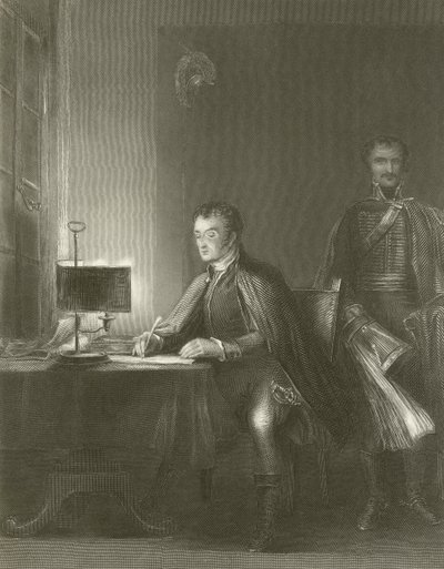 Hertigen av Wellington skriver sina försändelser av David Wilkie
