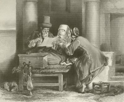 Den turkiska brevskrivaren av David Wilkie
