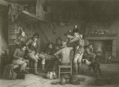 Rekryteringen i byn av David Wilkie