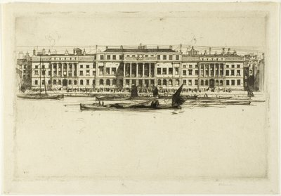 Custom House, tallrik ett från London Set av David Young Cameron