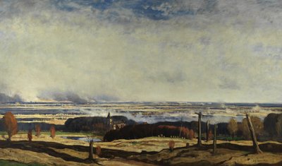 Flandern från Kemmel, 1919-20 av David Young Cameron