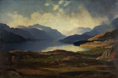 Loch Lomond (olja på duk) av David Young Cameron