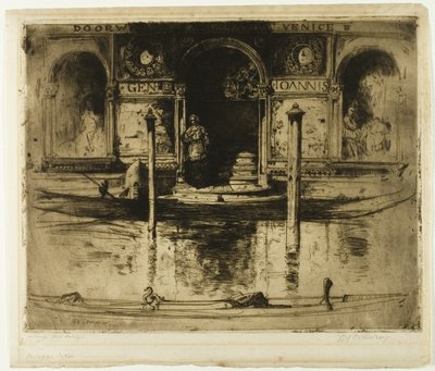 The Palace Doorway, skylt 22 från North Italian Set av David Young Cameron