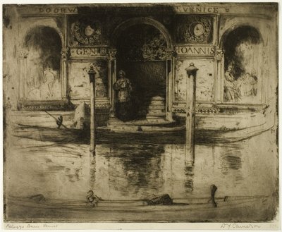 The Palace Doorway, skylt 22 från North Italian Set av David Young Cameron