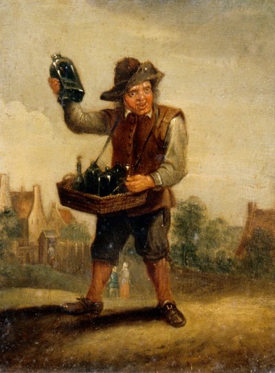 Taste, ca 1800 (olja på pannå) av David the Younger (after) Teniers