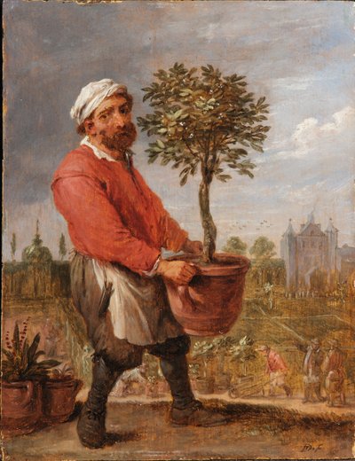 En allegori över de fyra årstiderna: Våren av David Teniers the Younger