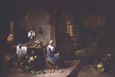Interiör av en bondebostad av David Teniers the Younger