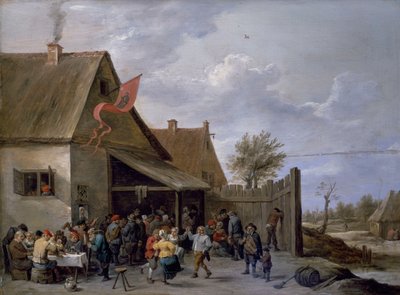 Kermis på St Georges dag av David Teniers the Younger