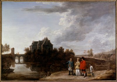 Slottet i Teniers vid Perck Målning av David Teniers II den yngre (1610-1690) 1600-talet av David Teniers the Younger